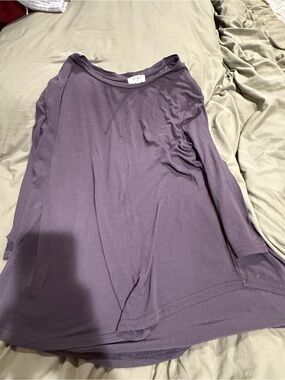 Waffle Thermal Long Sleeve Top - Grey